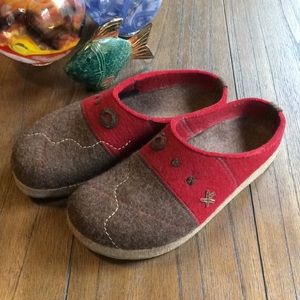 german wool clogs